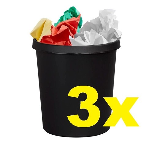 Helit papierkorb - 3x, l