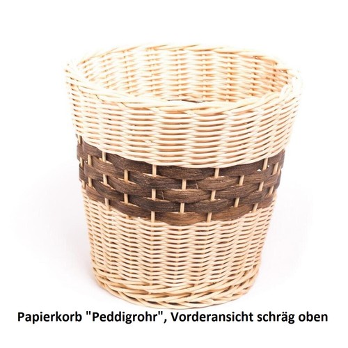 Papierkorb peddigrohr papier - papierkorb, "peddigrohr"