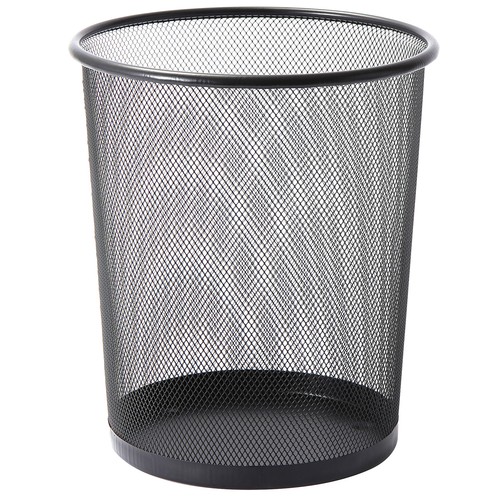 Papierkorb schwarz - schwarz,