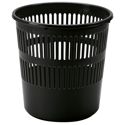 Papierkorb schwarz 12 - papierkorb,